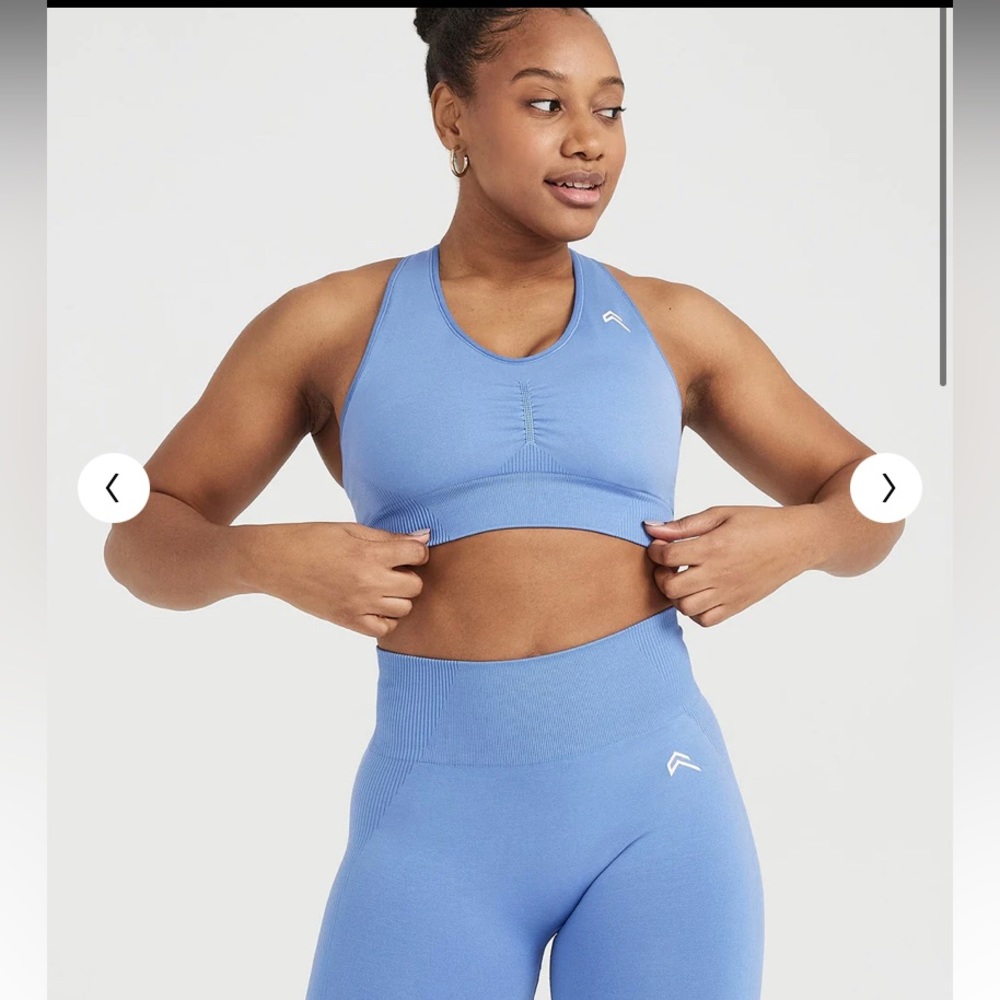 Oner Active Classic seamless V-neck Bralette light denim🦋